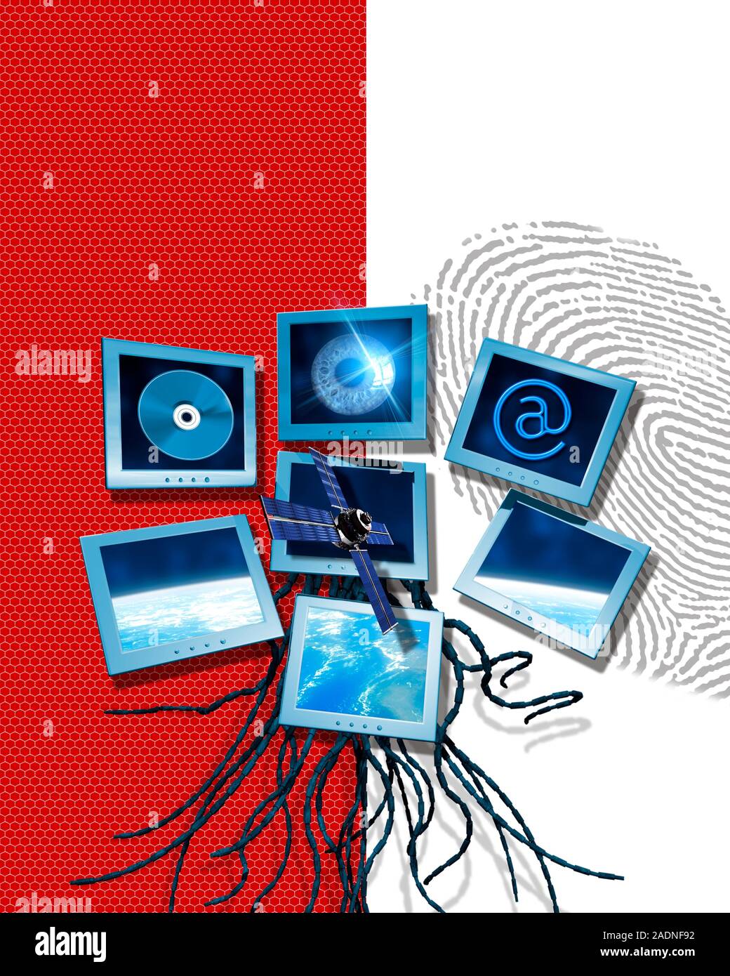 Id Technology Computer Identification and surveillance technology, computer artwork. The ...
