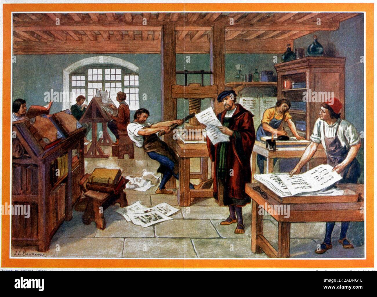 Johannes gutenberg artwork
