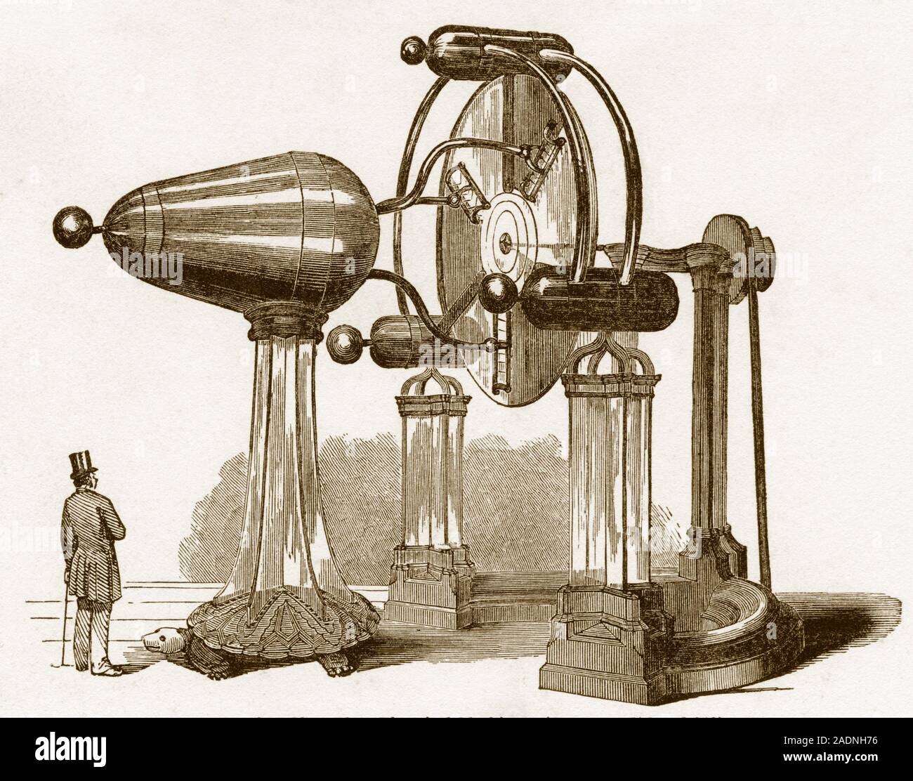 Electrostatic Generator 19th Century Artwork Static Electricity Is