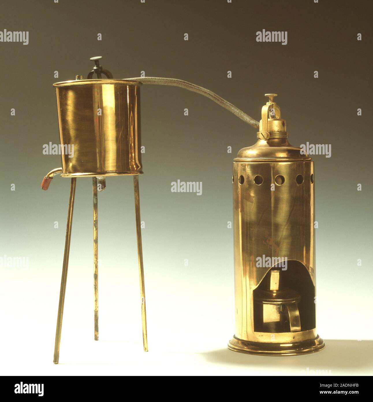 Ancien ébullioscope L. Lesvesque Paris – Instrument Poinçonné – Cuivre Et Laiton