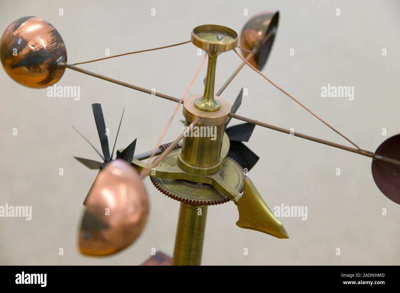 Historical anemometer. Closeup of an anemometer, a piece of equipment