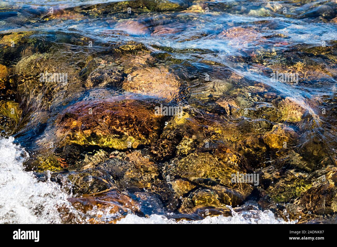 pebbles at the bottom of the river Stock Photo - Alamy