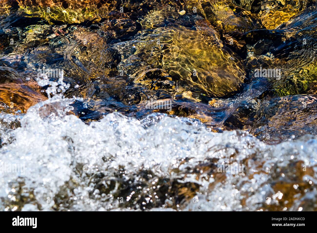 pebbles at the bottom of the river Stock Photo - Alamy