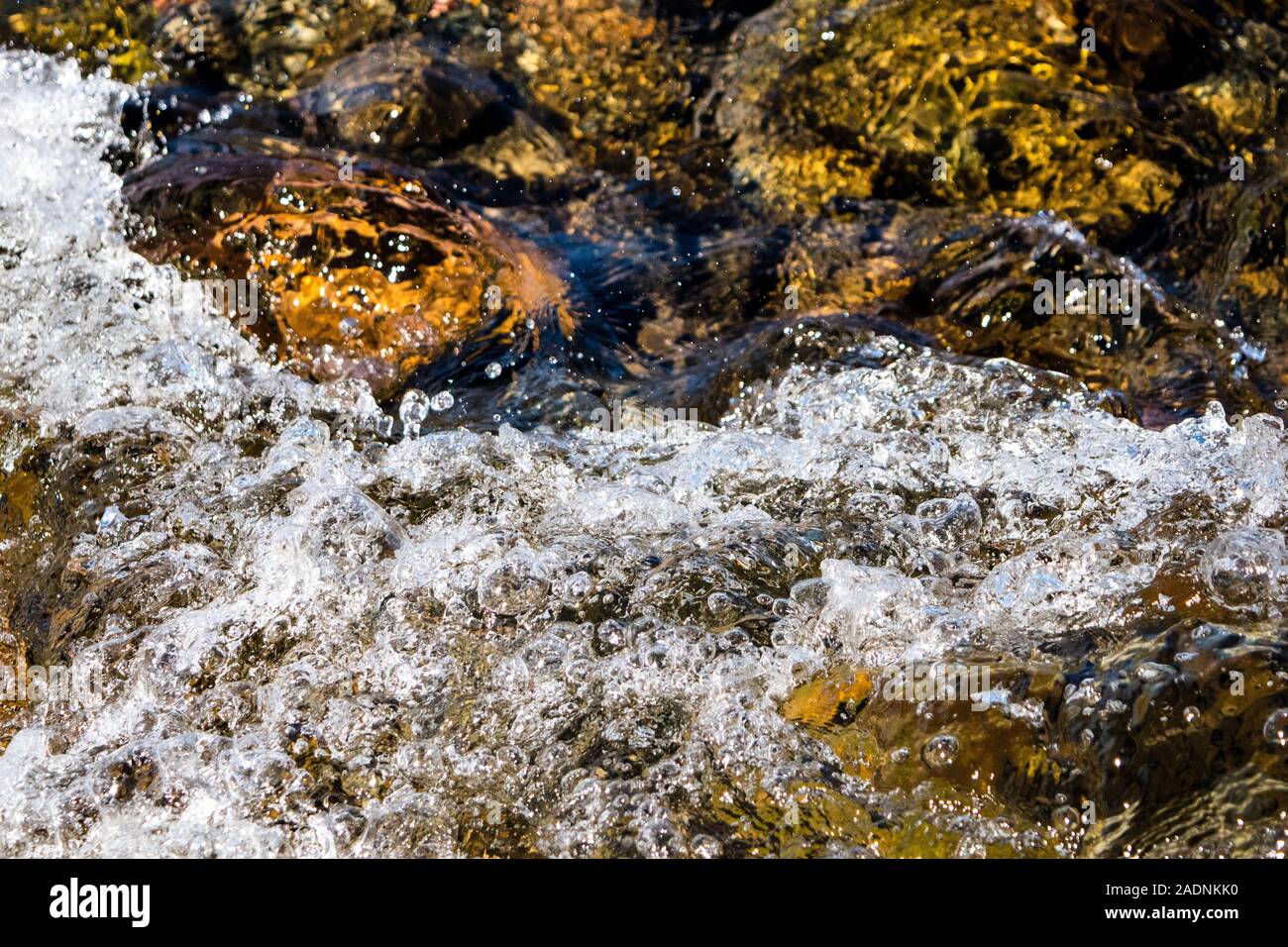 pebbles at the bottom of the river Stock Photo - Alamy