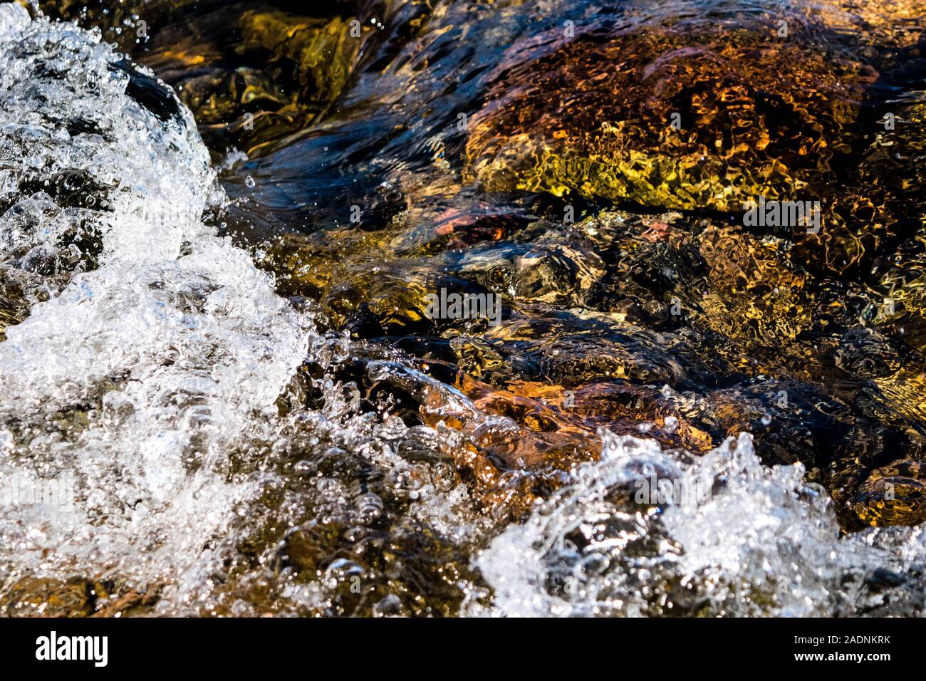 pebbles at the bottom of the river Stock Photo - Alamy