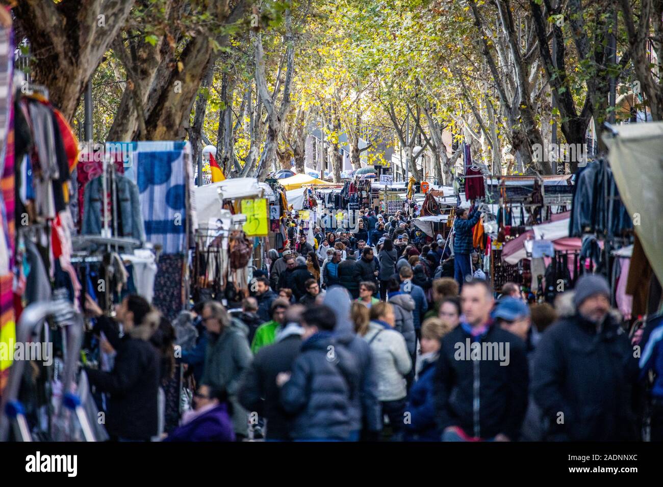 El Rastro, outdoor flea market, Madrid, Spain Stock Photo Alamy