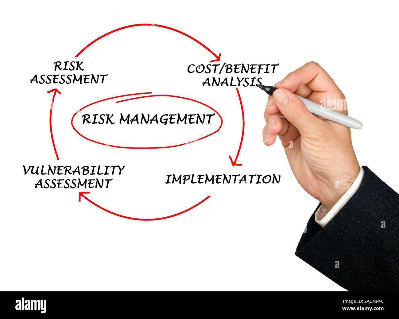 Diagram of risk management Stock Photo - Alamy