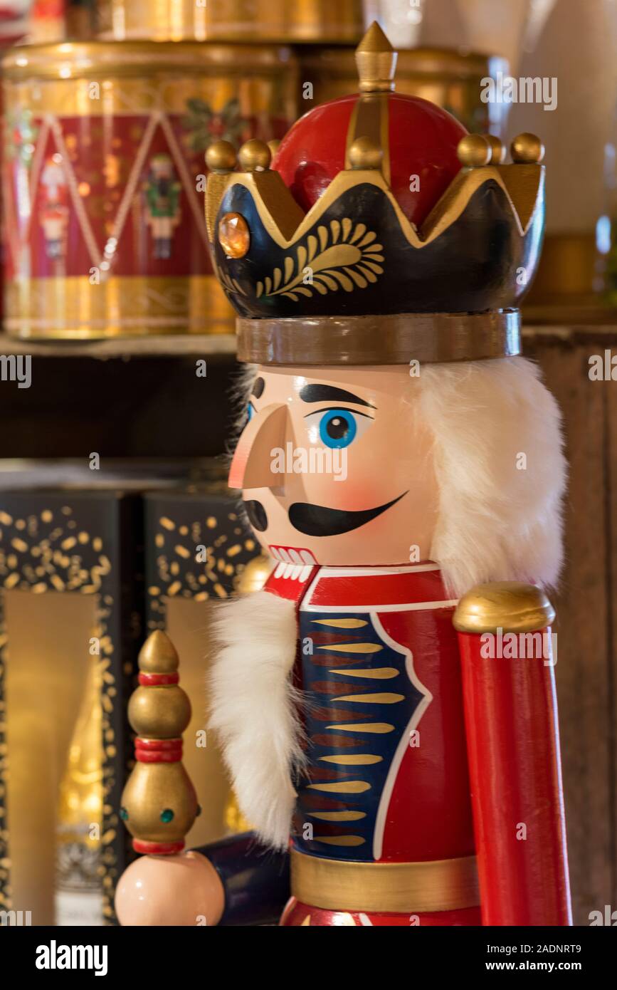 A Christmas King Or Wise Men Puppet Made From Wood Next To Seasonal 