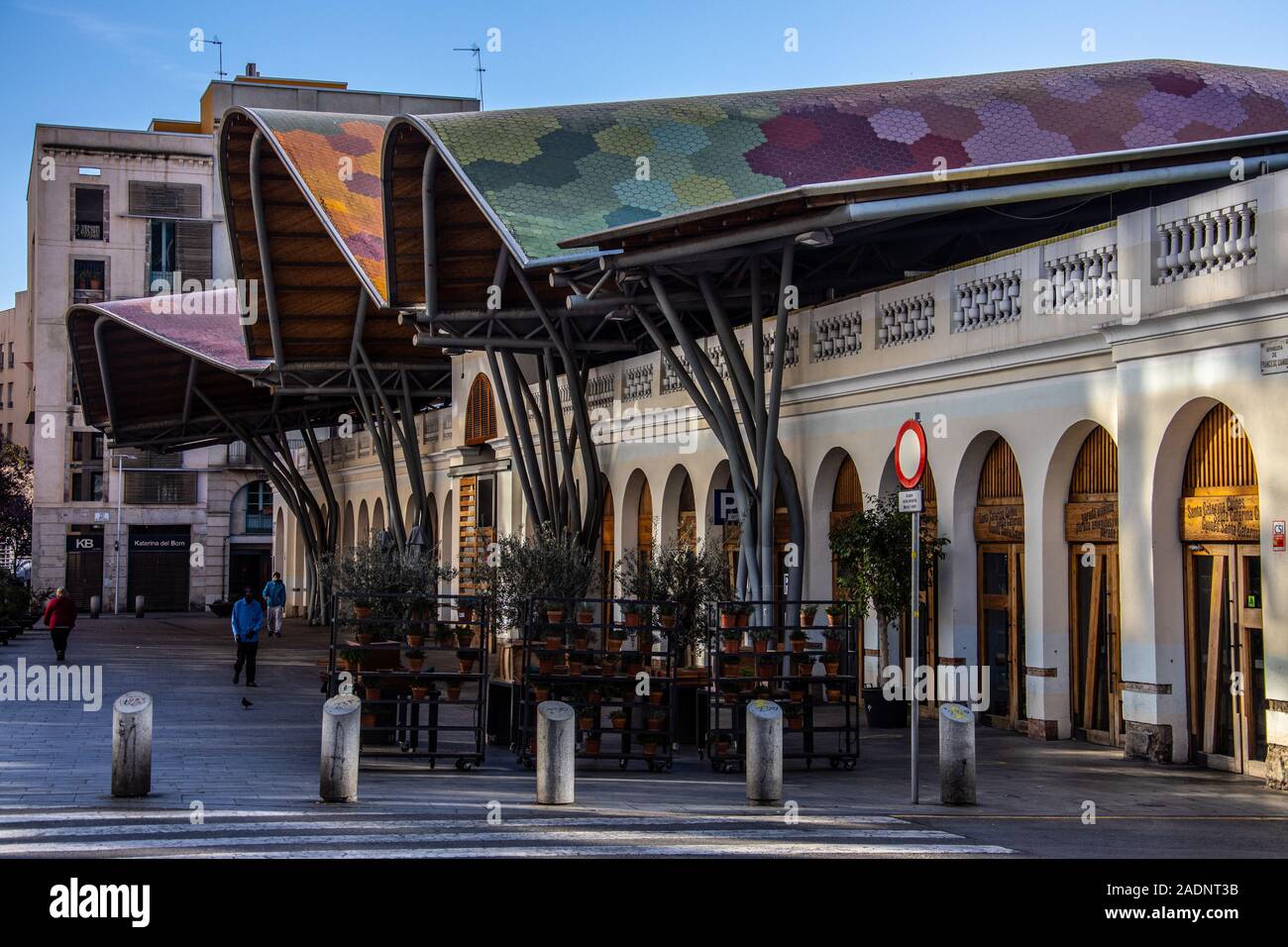 Mercado de Santa Caterina, Barcelona, Spain Stock Photo