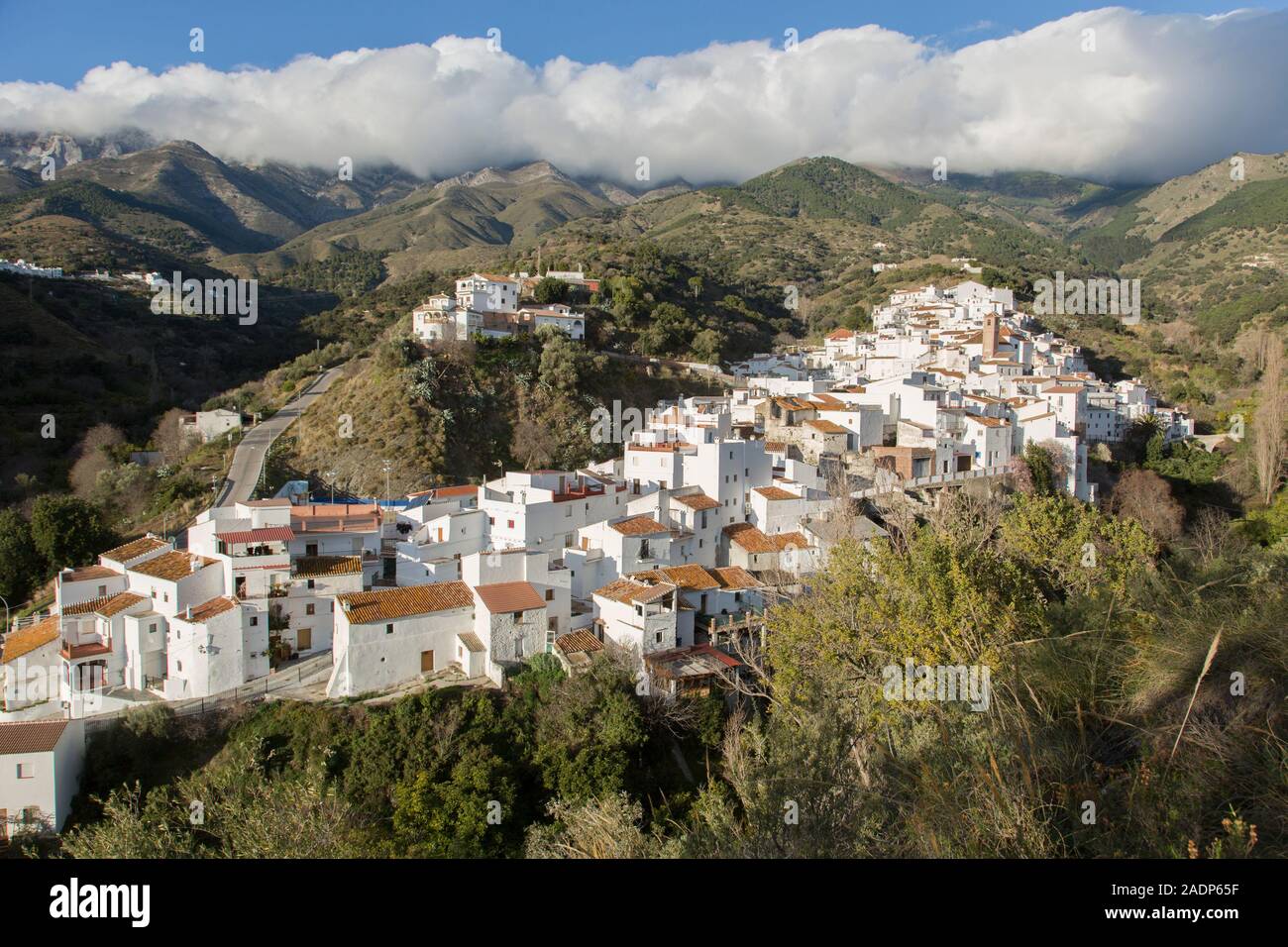 Village of Salares, Axarquía region, Andalusia, Spain Stock Photo