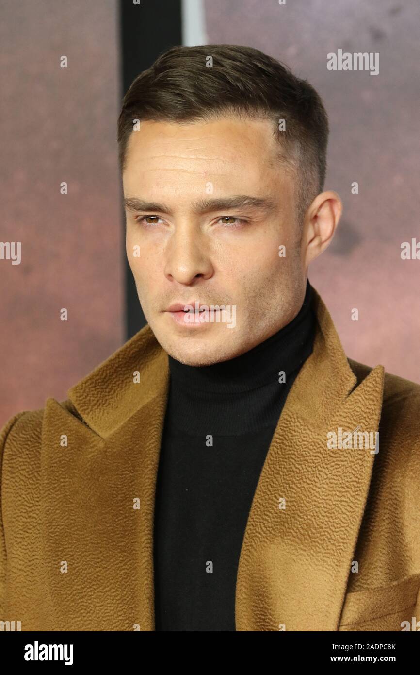 Ed Westwick, 1917 World Premiere, Leicester Square, London, UK, 04 December 2019, Photo by Richard Goldschmidt Stock Photo
