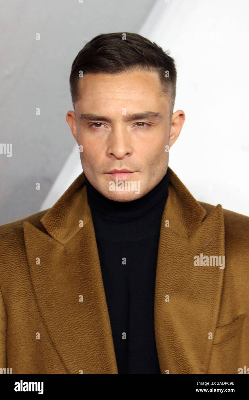 Ed Westwick, 1917 World Premiere, Leicester Square, London, UK, 04 December 2019, Photo by Richard Goldschmidt Stock Photo