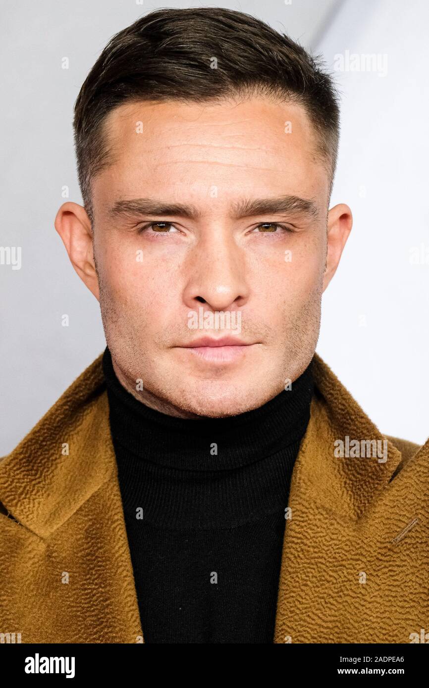 ODEON LUXE Leicester Square, London, UK. 4 December 2019.  Ed Westwick poses at The World Premiere of 1917 and Royal Film Performance. . Picture by Julie Edwards./Alamy Live News Stock Photo