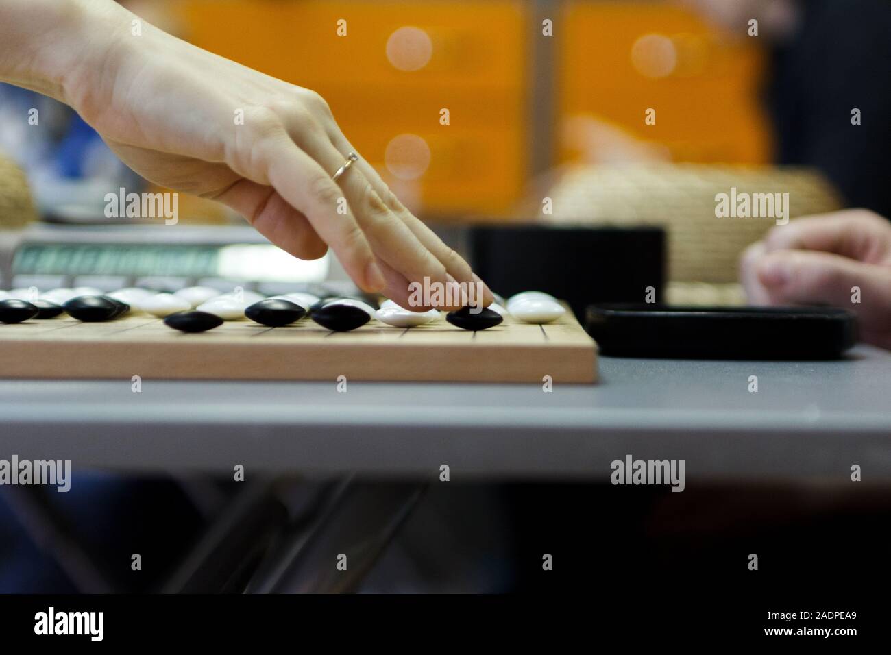 Go board game table hi-res stock photography and images - Alamy