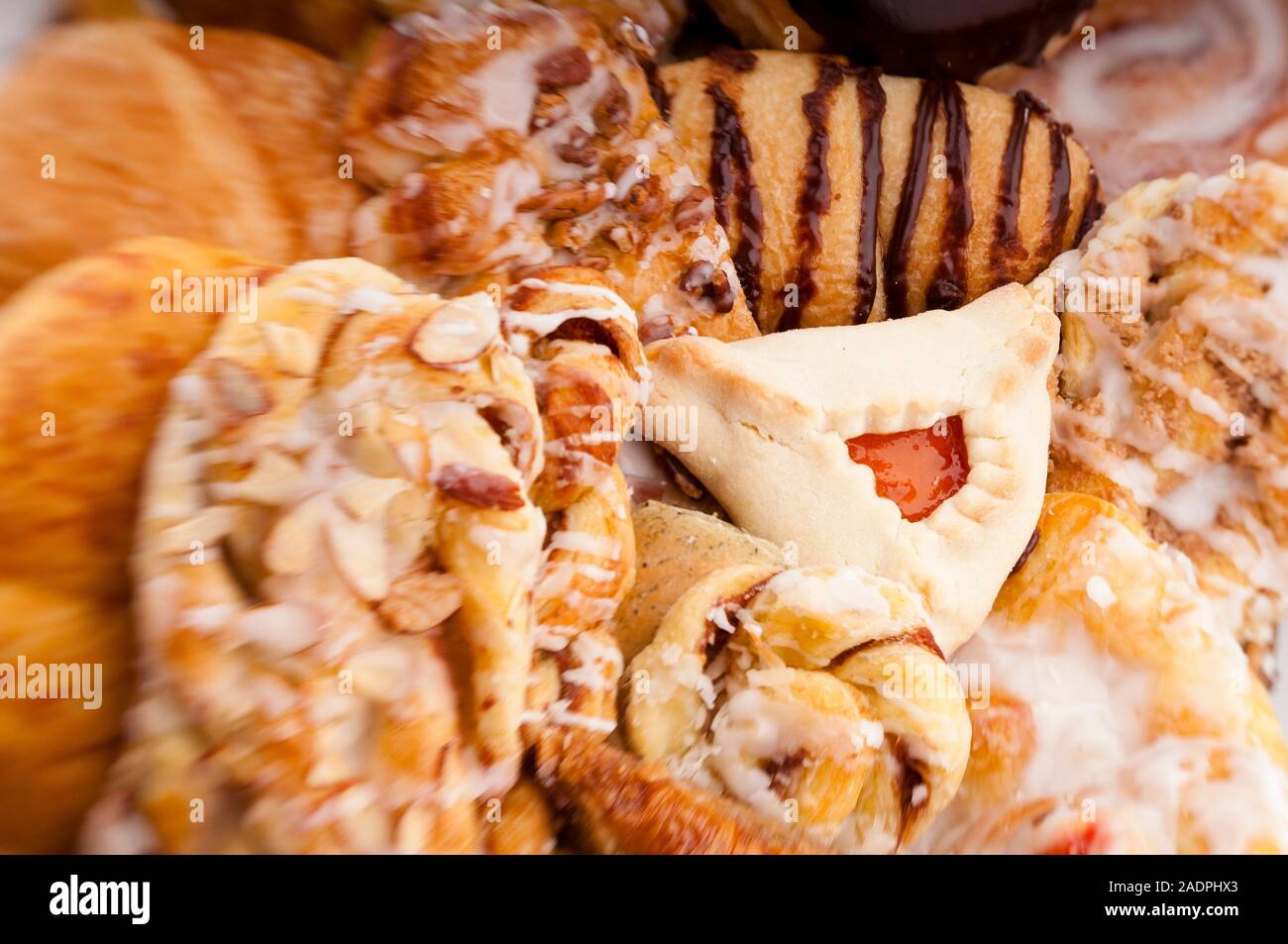 Closeup assortment of various bakery items and pastries Stock Photo Alamy