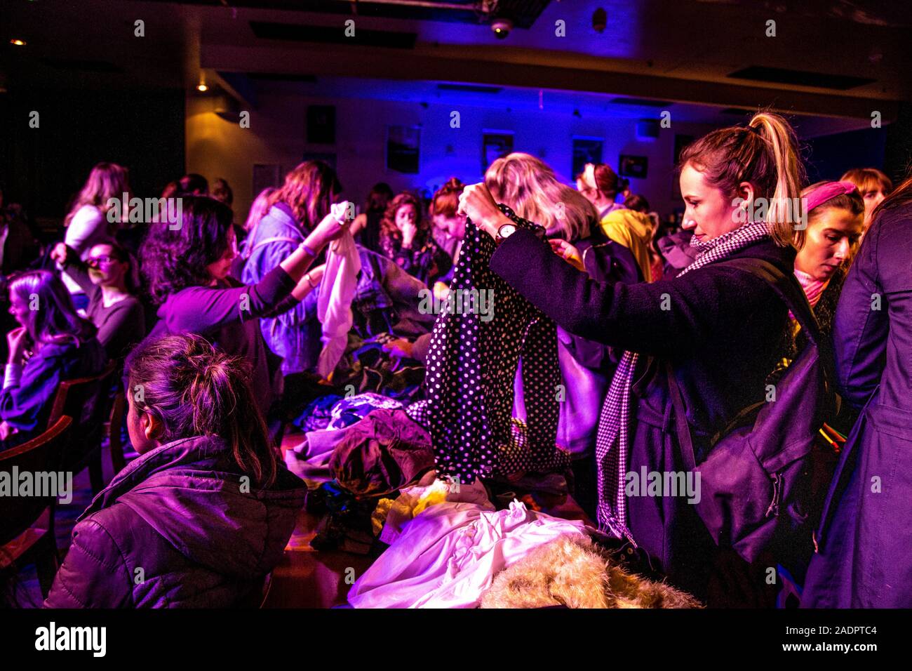 24th November 2019 London, UK - The Big Swish clothing fashion swap event at the O2 Academy Islington Stock Photo