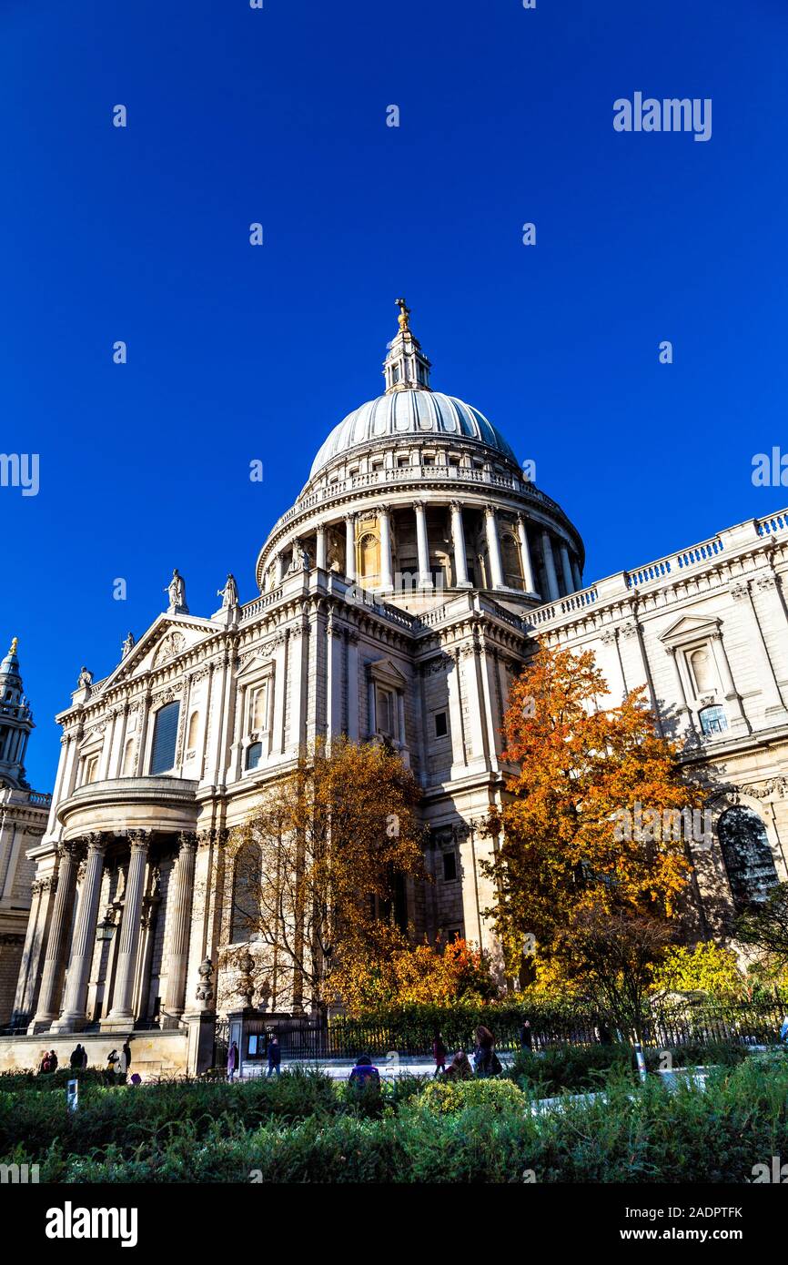Exterior of St Pauls cathedral, London, UK Stock Photo