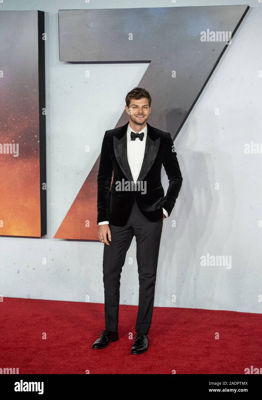 London, UK. 04th Dec, 2019. LONDON, ENGLAND - DECEMBER 04: Jim Chapman attends the World Premiere and Royal Performance of "1917" at Odeon Luxe Leicester Square on December 4, 2019 in London, England. Credit: Gary Mitchell, GMP Media/Alamy Live News Stock Photo