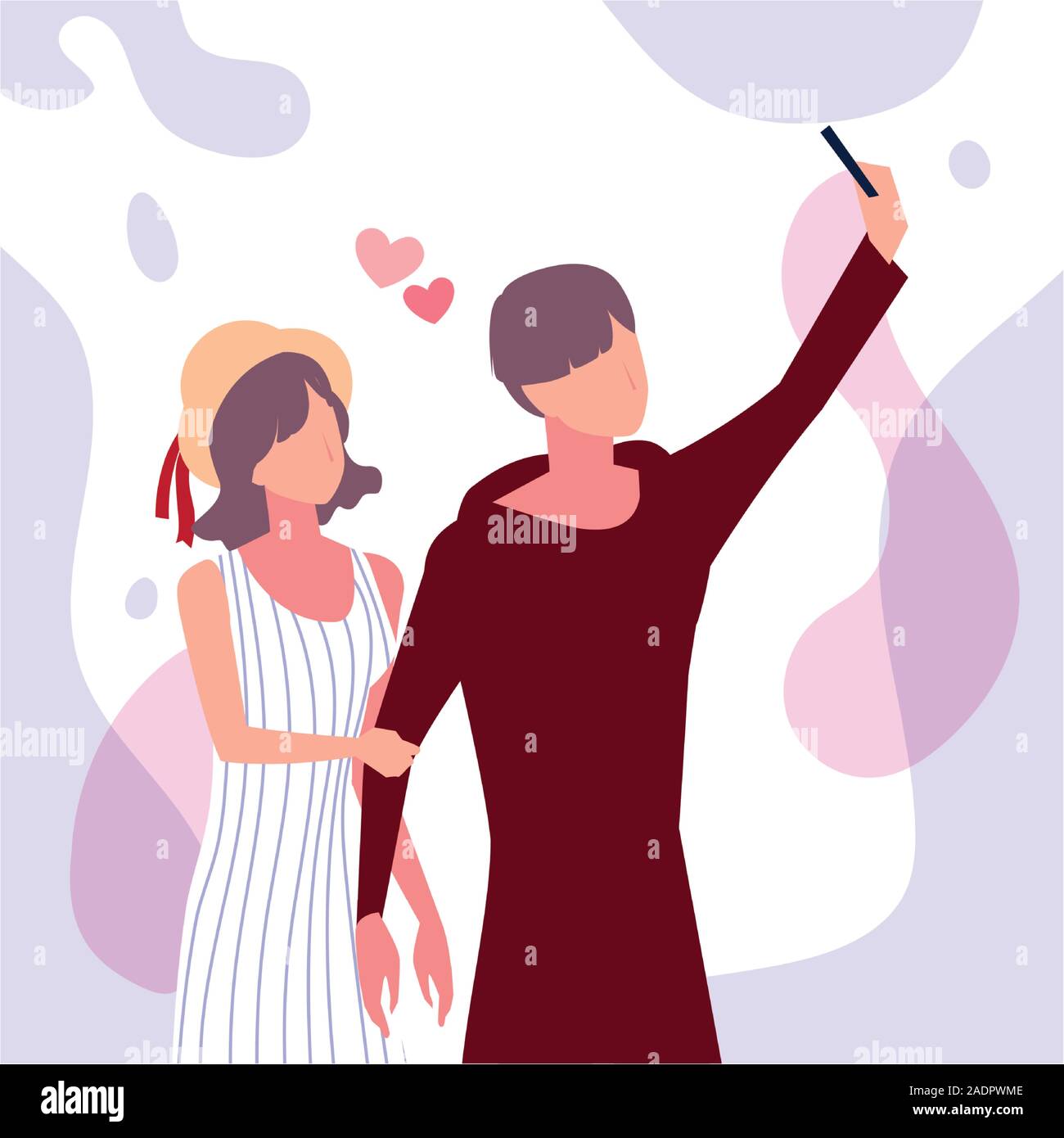 couple romantic vector Stock Vector Image & Art - Alamy