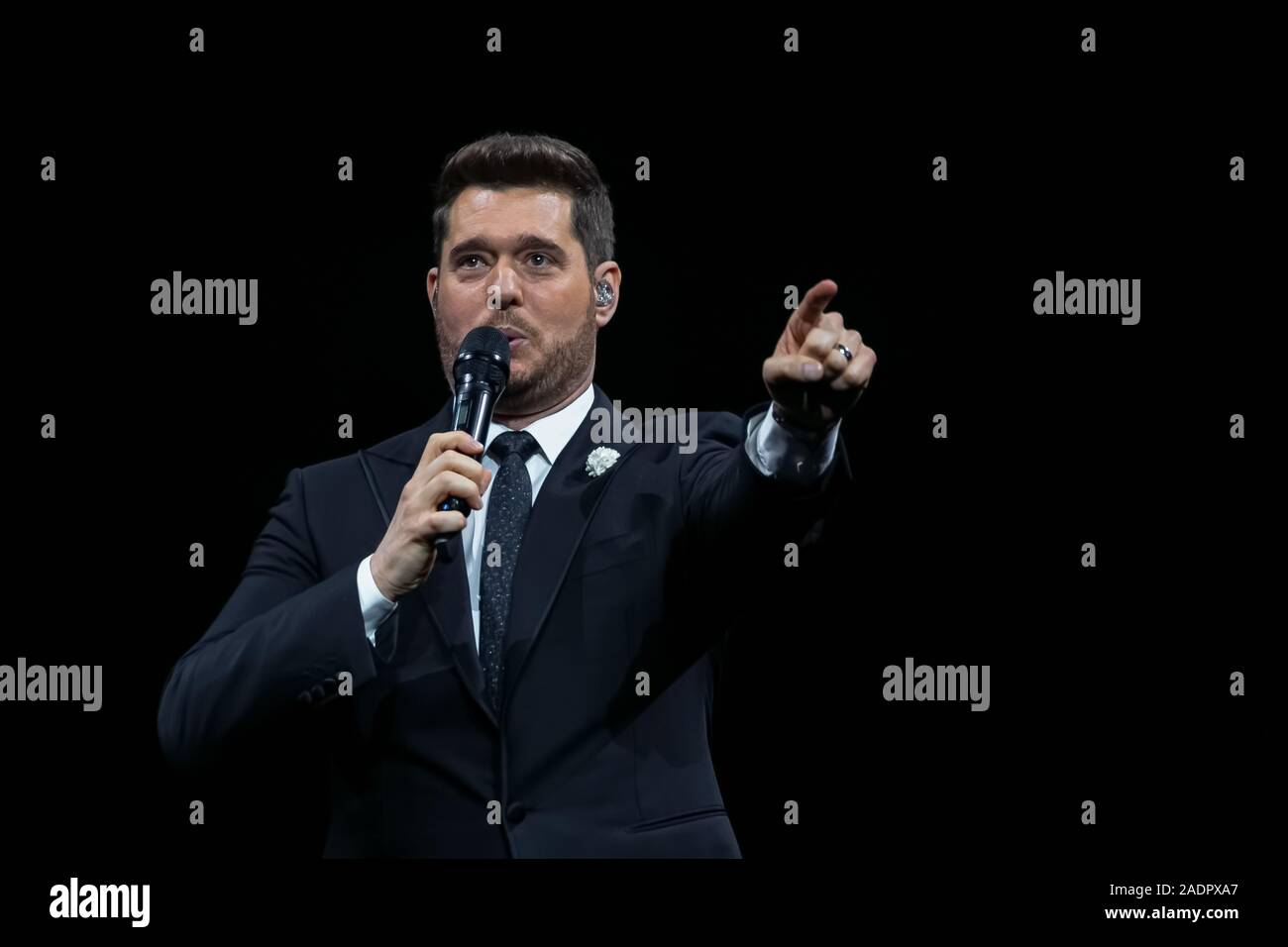 December 4, 2019: Michael BublÃ© appears at the M&S Bank Arena in ...