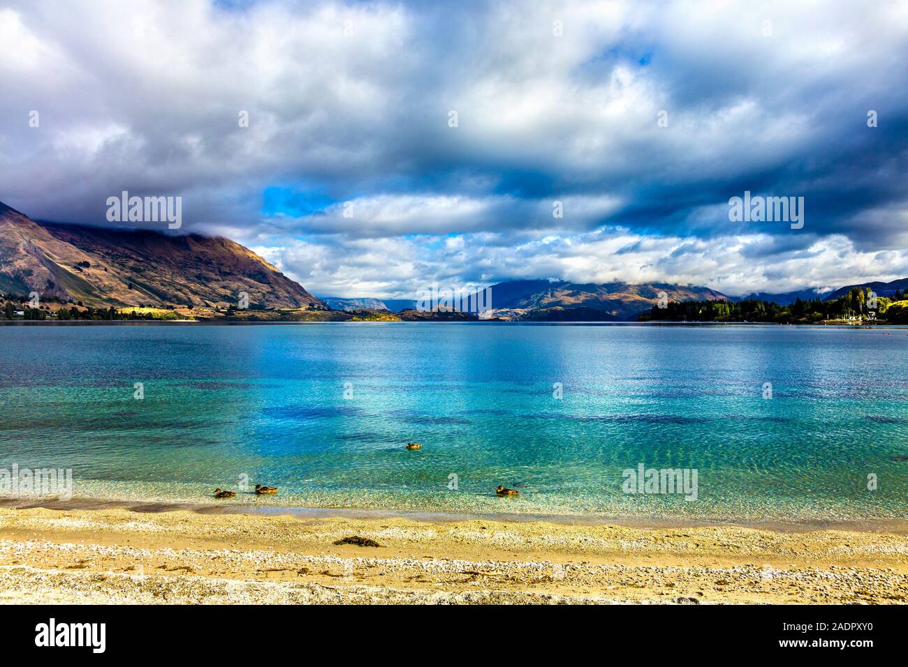 Lake Wanaka, South Island, New Zealand Stock Photo