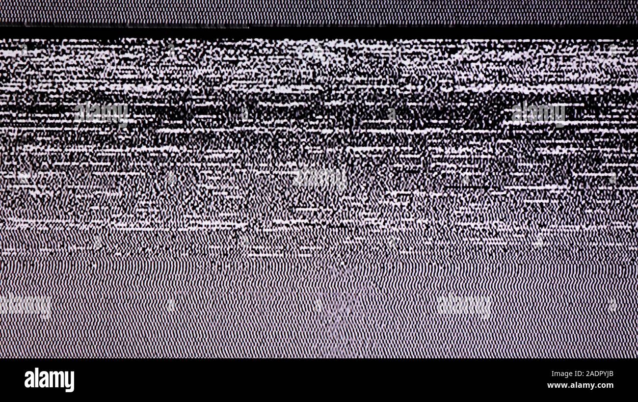 TV Static Noise Glitch Effect Stock Photo Alamy