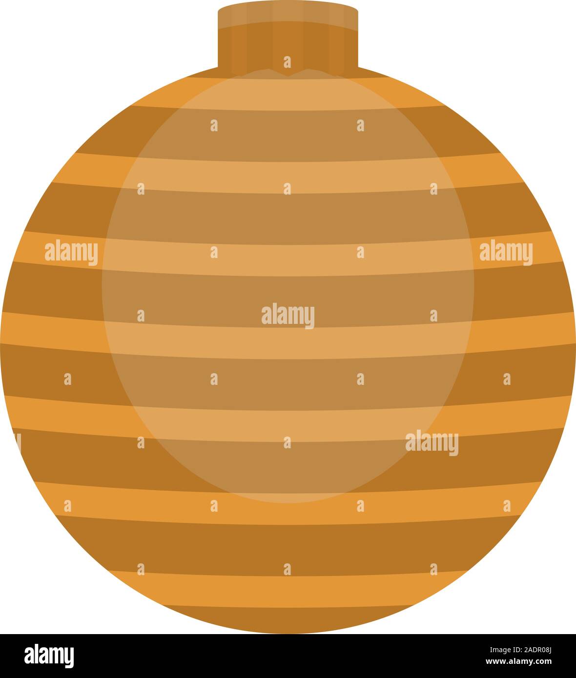 Shiny christmas ball. Christmas decoration Vector illustration Stock