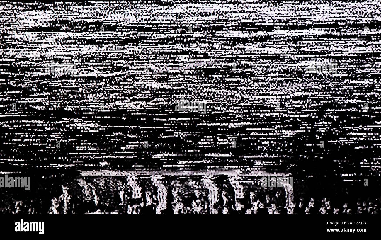 TV Static Noise Glitch Effect Stock Photo