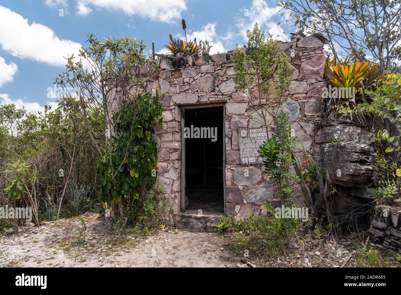 Old and small rocky house from historic miners, Chapada Diamantina, Bahia, Brazil Stock Photo