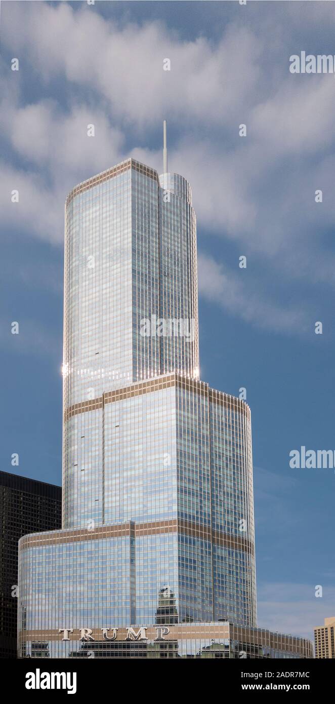 Trump International Hotel and Tower in Chicago Illinois Stock Photo