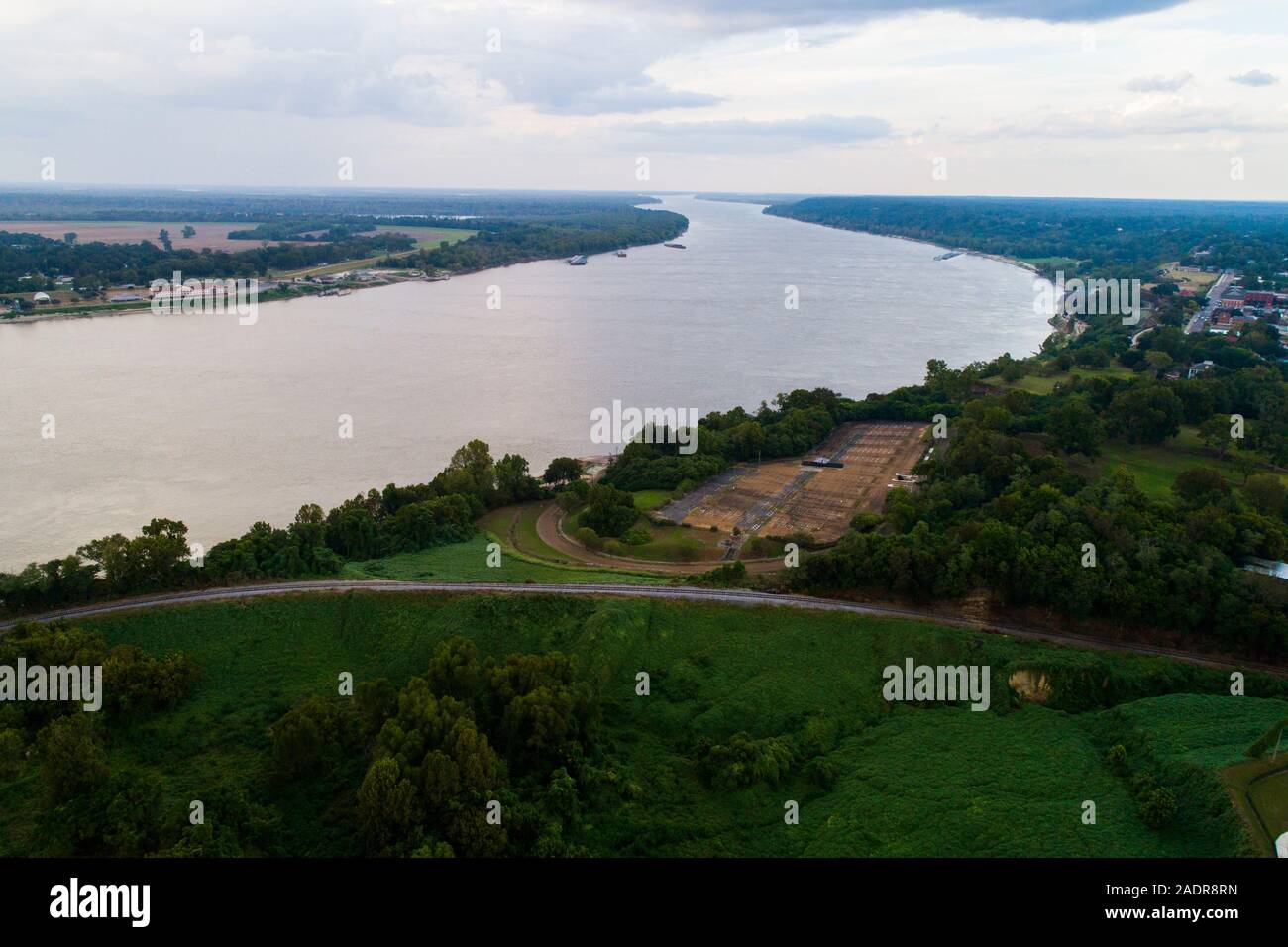 Mississippi river at the Natchez Trace Parkway Mississippi MS also ...