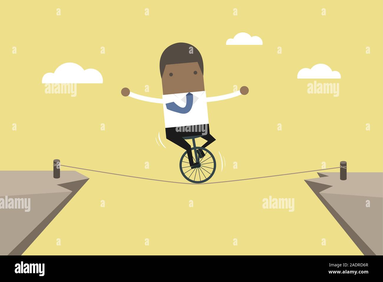 Silhouette person balancing on Stock Vector Images - Alamy