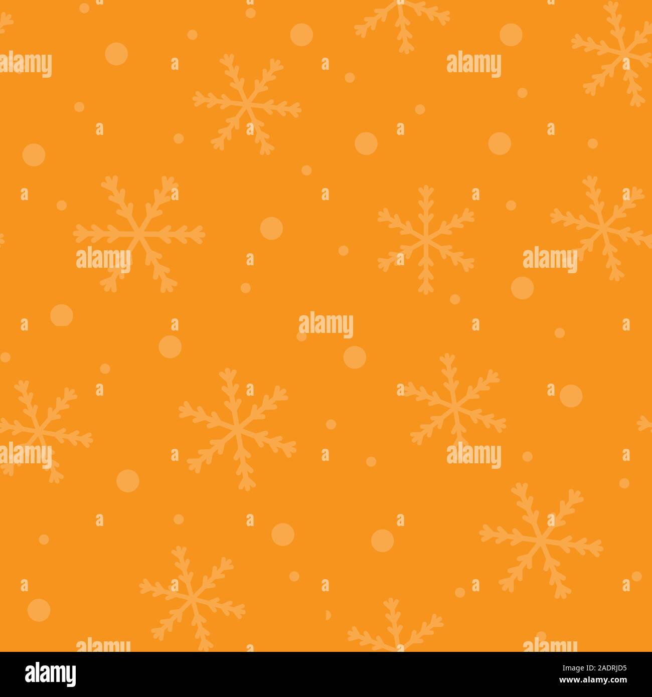 Seamless snowy orange background. Vector image. Packaging Wallpaper banner. Stock Vector