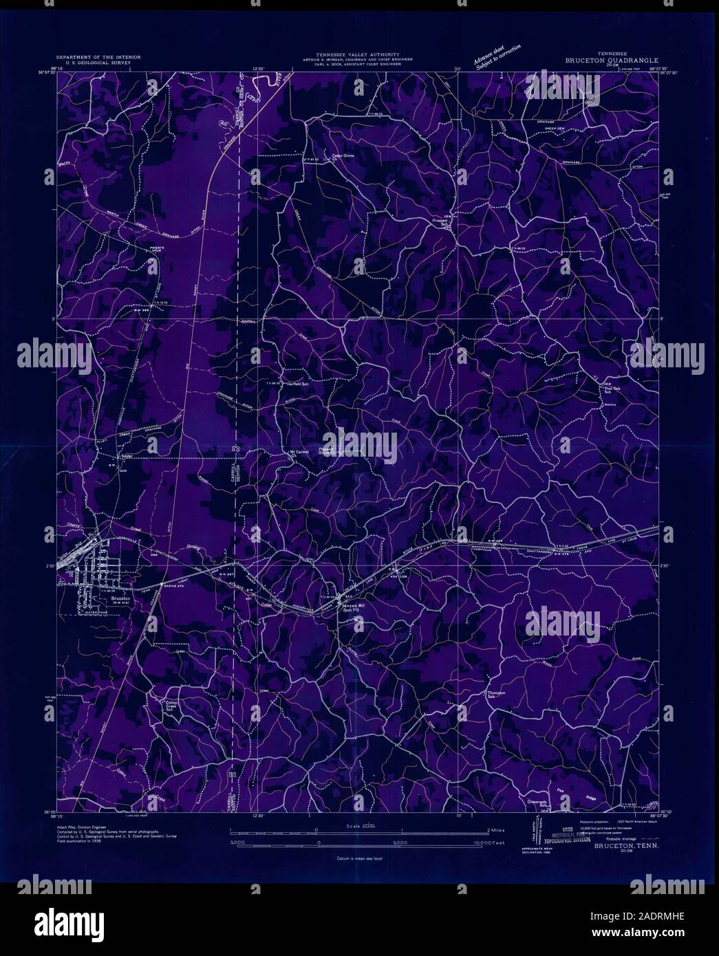 Map of bruceton hires stock photography and images Alamy