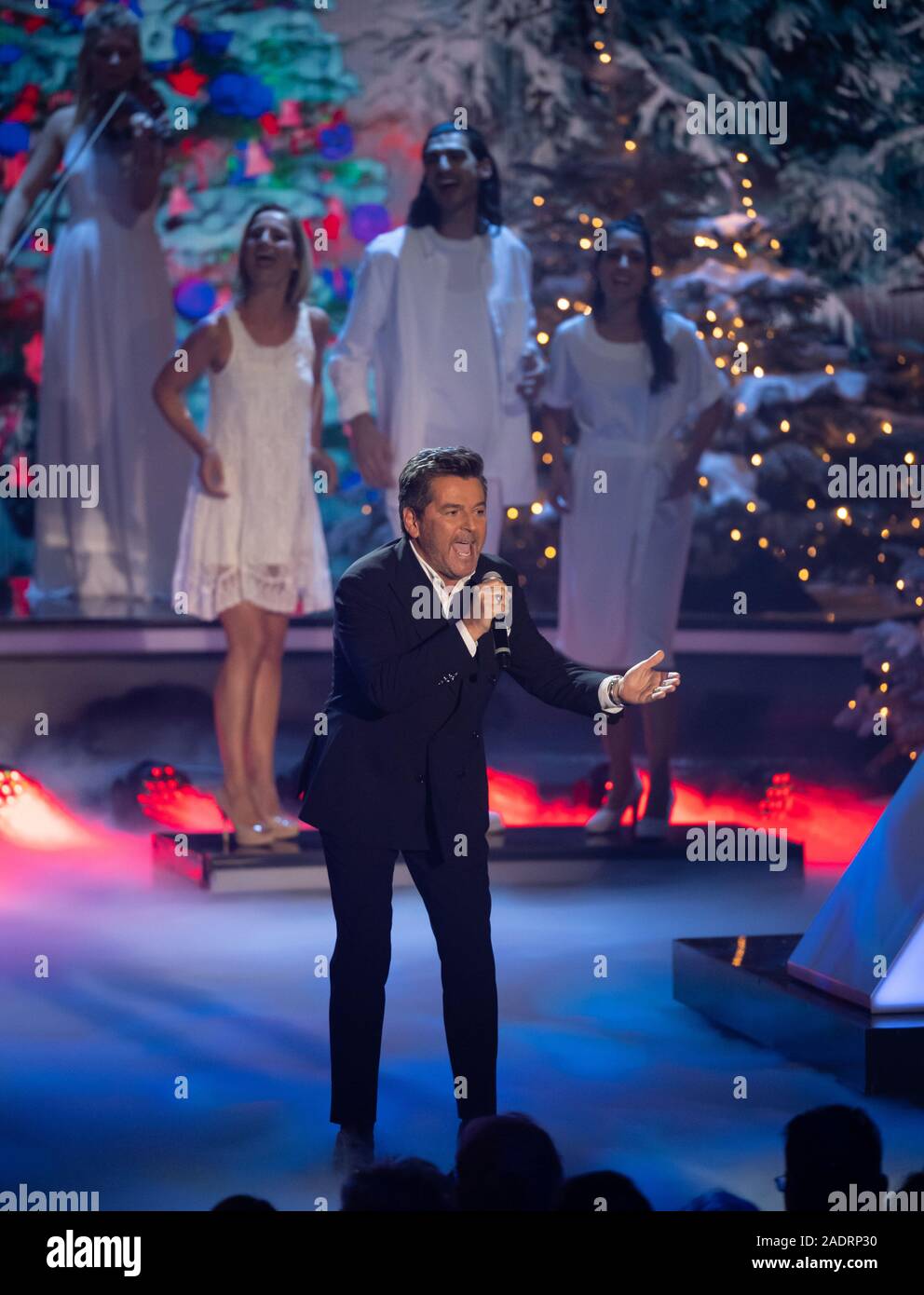 Munich, Germany. 04th Dec, 2019. Thomas Anders, singer, at the TV fundraiser gala 'The most beautiful Christmas hits'. The programme will be broadcast live on ZDF. Credit: Sven Hoppe/dpa/Alamy Live News Stock Photo