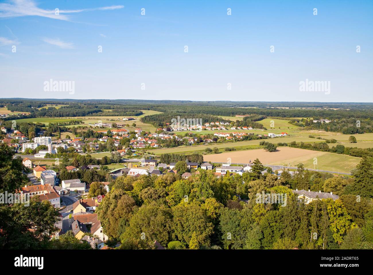 Photo of the small city of Gussing, Austria Stock Photo