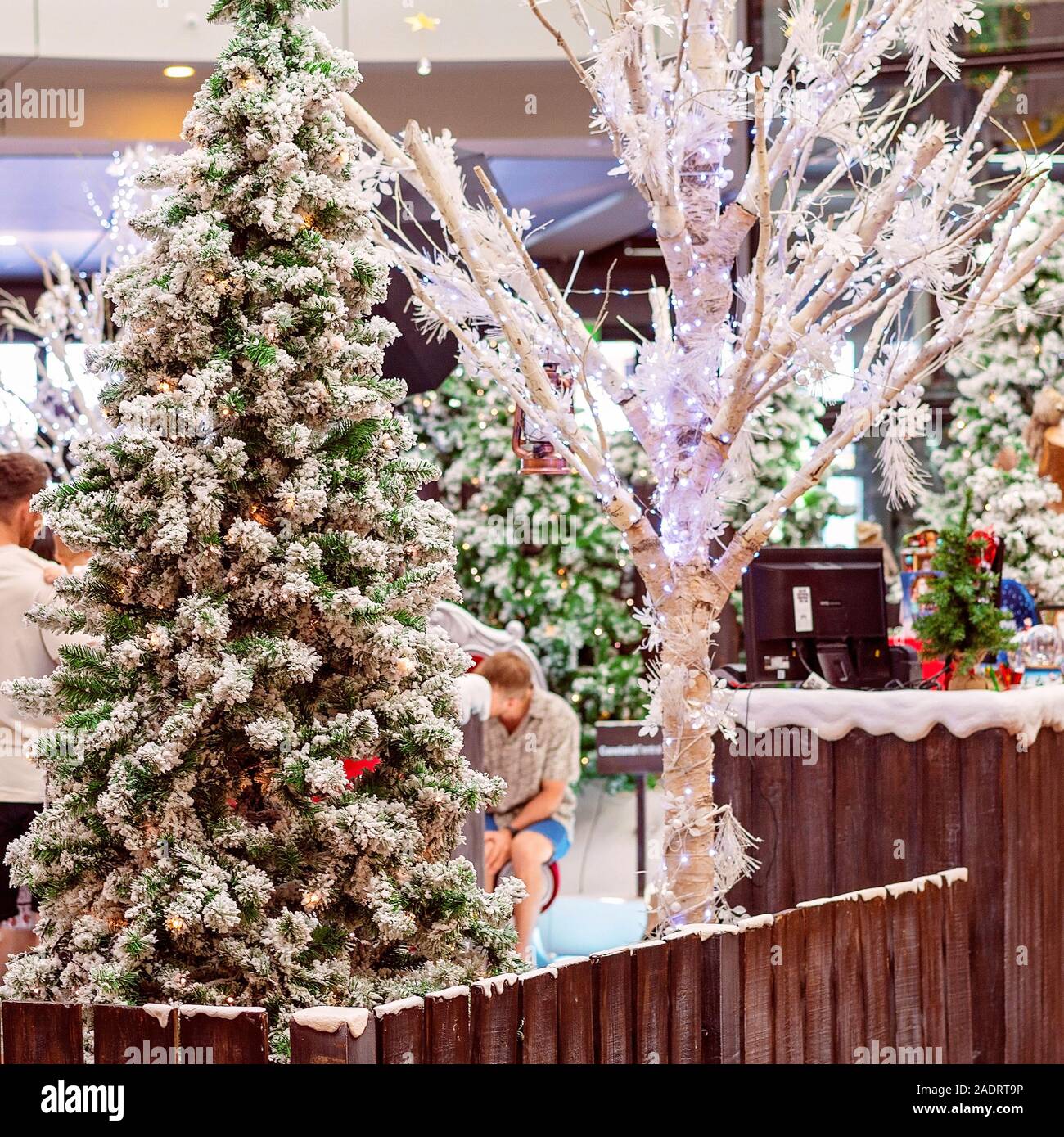 Mackay, Queensland, Australia November 2019 Christmas decorations at