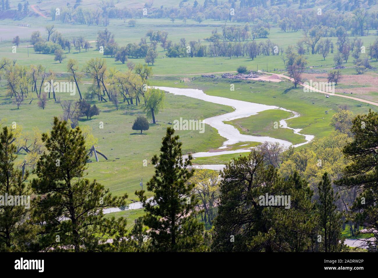The Belle Fourche River in Devils Tower National Monument, Wyoming