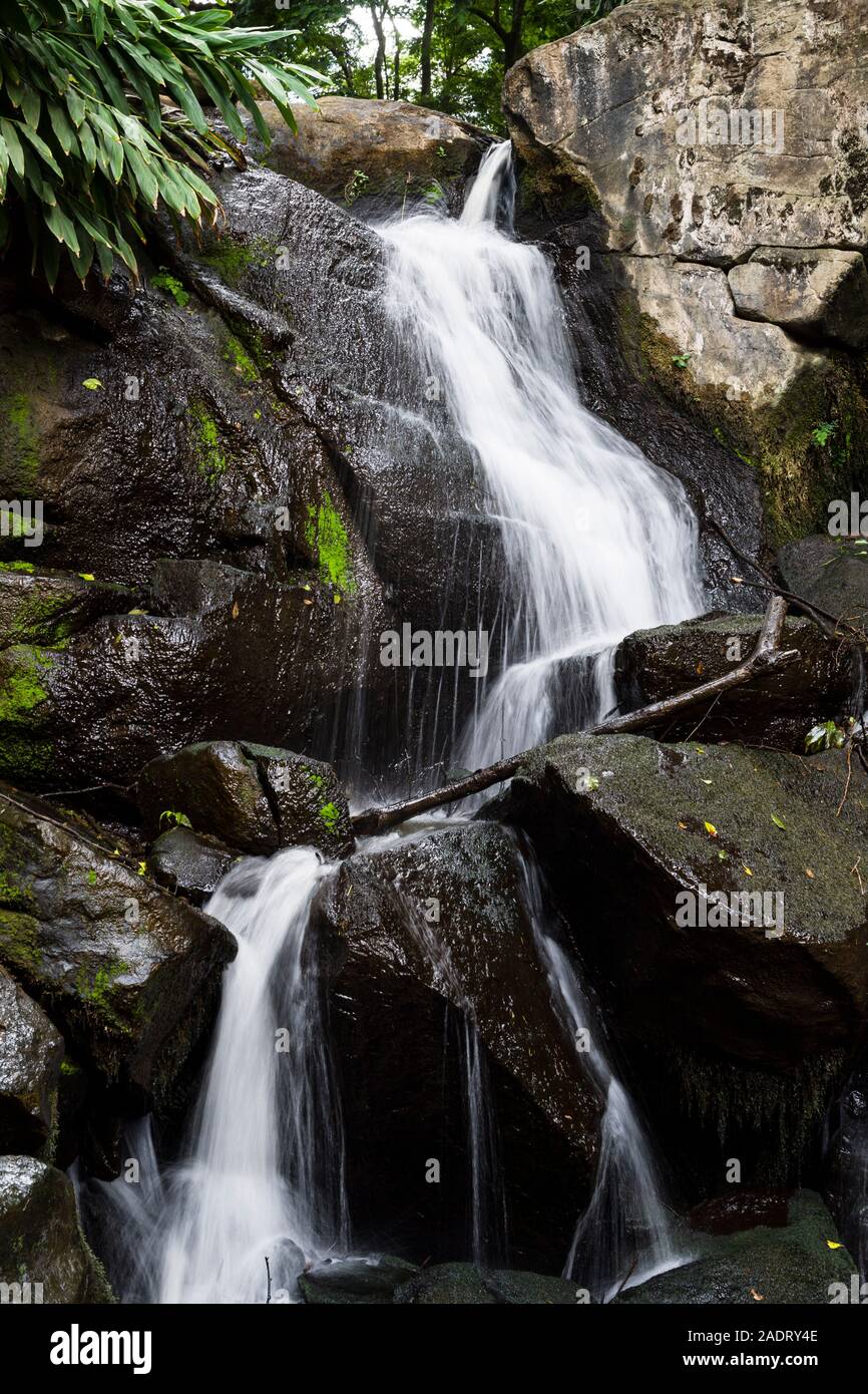 Mbagathi river waterfall, Oloolua Nature Trail, Karen, Nairobi, Kenya. Stock Photo