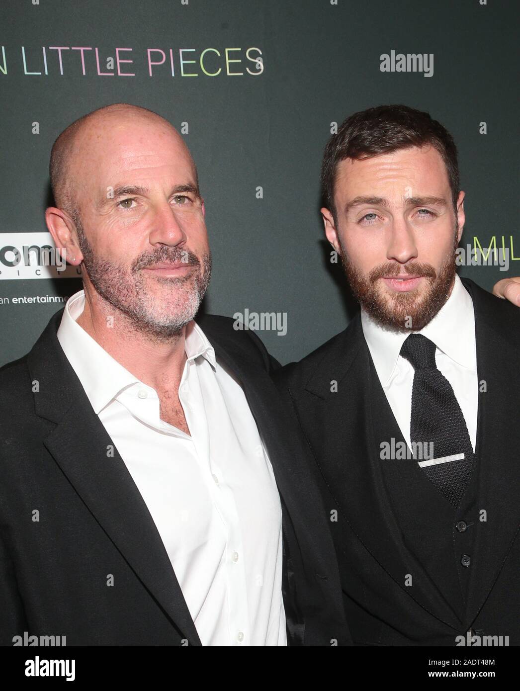 Hollywood, California, USA. 4th Dec, 2019. Aaron Taylor-Johnson, James Frey, at Special Screening Of Momentum Pictures' 'A Million Little Pieces' at The London Hotel in West Hollywood, California . Credit Faye Sadou/MediaPunch Credit: MediaPunch Inc/Alamy Live News Stock Photo