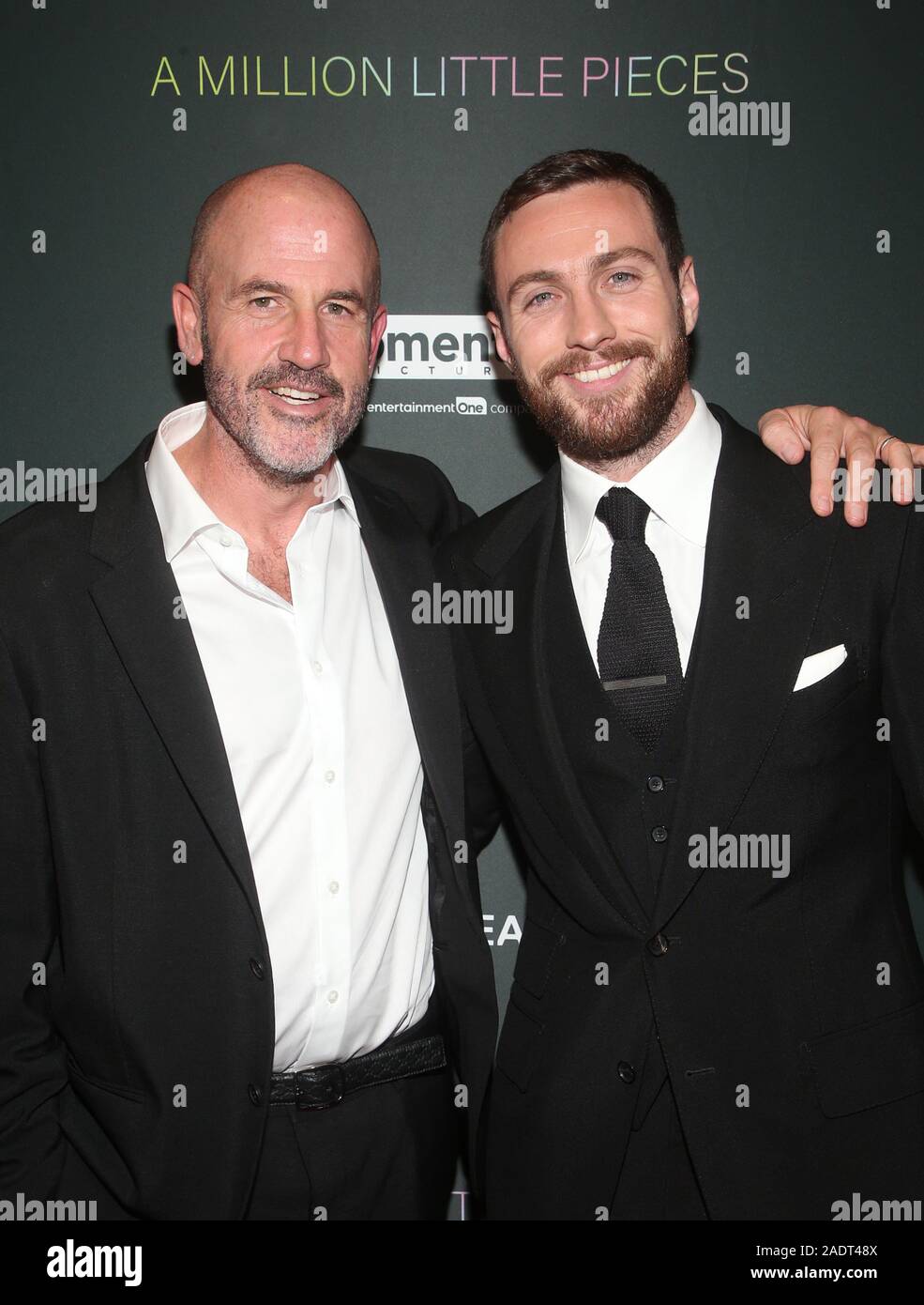 Hollywood, California, USA. 4th Dec, 2019. Aaron Taylor-Johnson, James Frey, at Special Screening Of Momentum Pictures' 'A Million Little Pieces' at The London Hotel in West Hollywood, California . Credit Faye Sadou/MediaPunch Credit: MediaPunch Inc/Alamy Live News Stock Photo