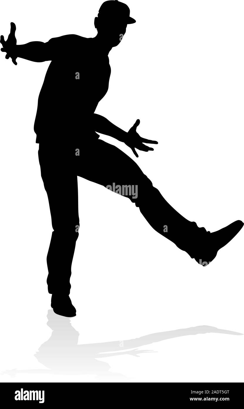 Street Dance Dancer Silhouette Stock Vector Image & Art Alamy