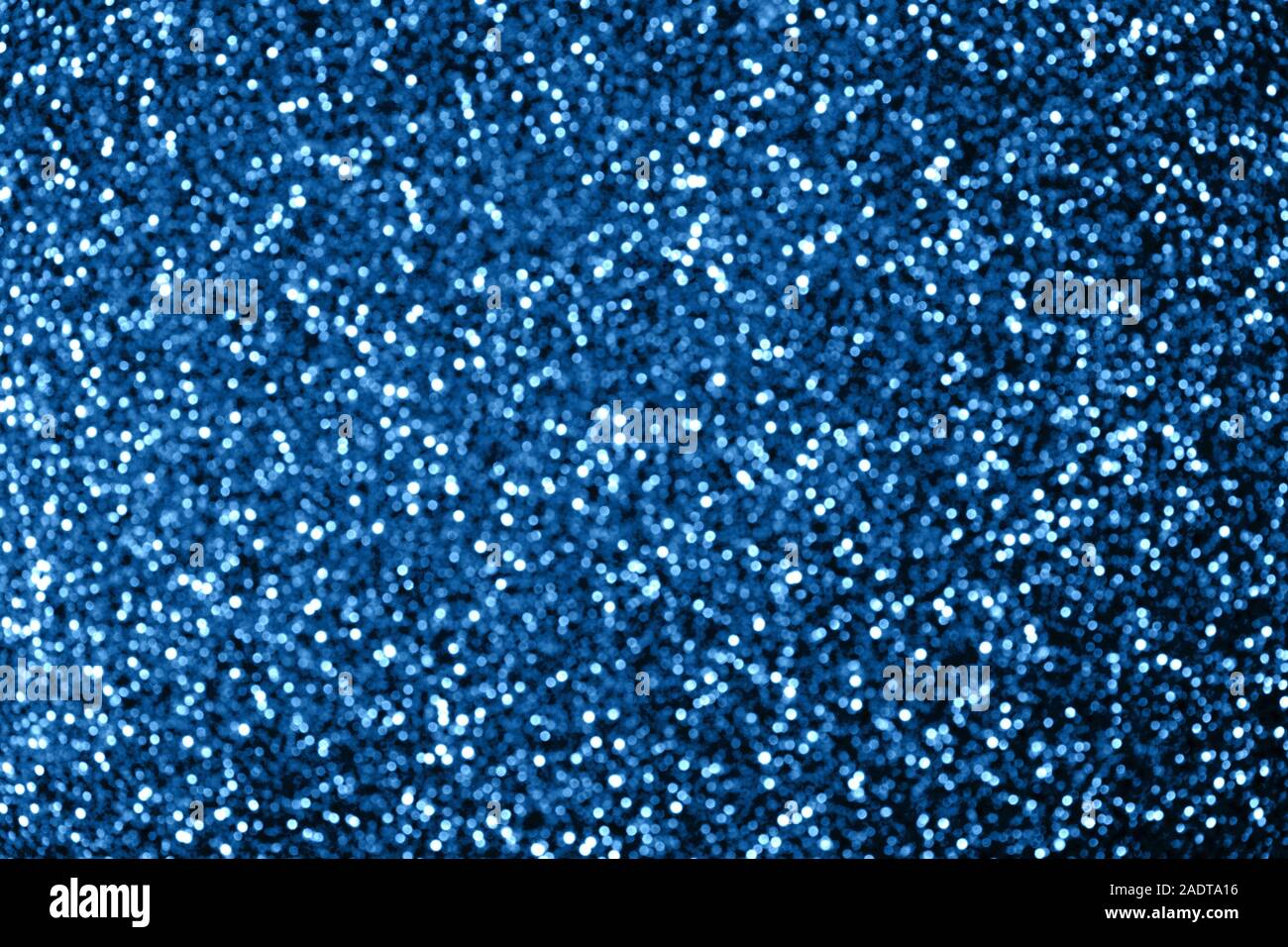 Beautiful Dark Light Sparkling Blue Bokeh Close Up For Your Design On Color Of Year Stock Photo Alamy