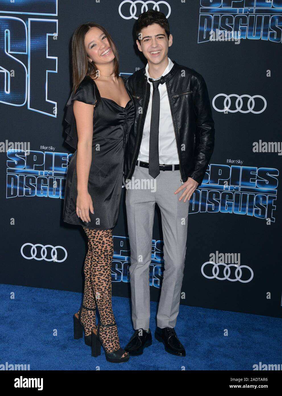 Los Angeles, USA. 4th Dec, 2019. Peyton Elizabeth Lee, Joshua Rush 043 attends the premiere of 20th Century Fox's 'Spies In Disguise' at El Capitan Theatre on December 04, 2019 in Los Angeles, Credit: Tsuni/USA/Alamy Live News Stock Photo