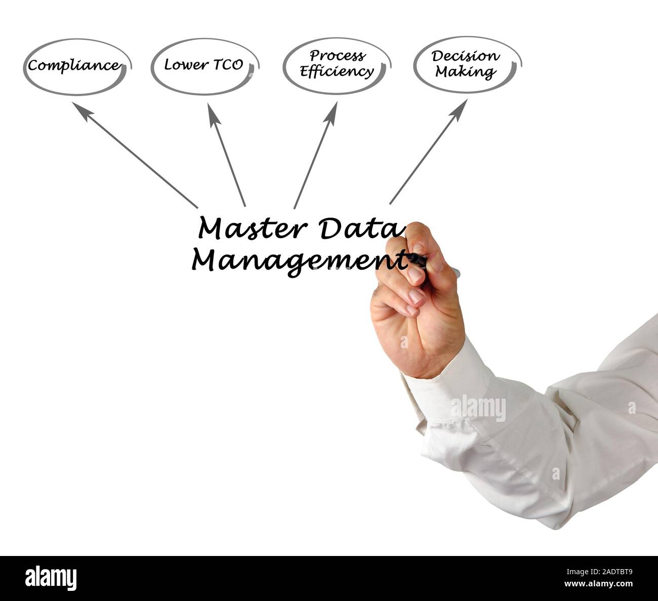 Diagram of Master Data Management Stock Photo - Alamy