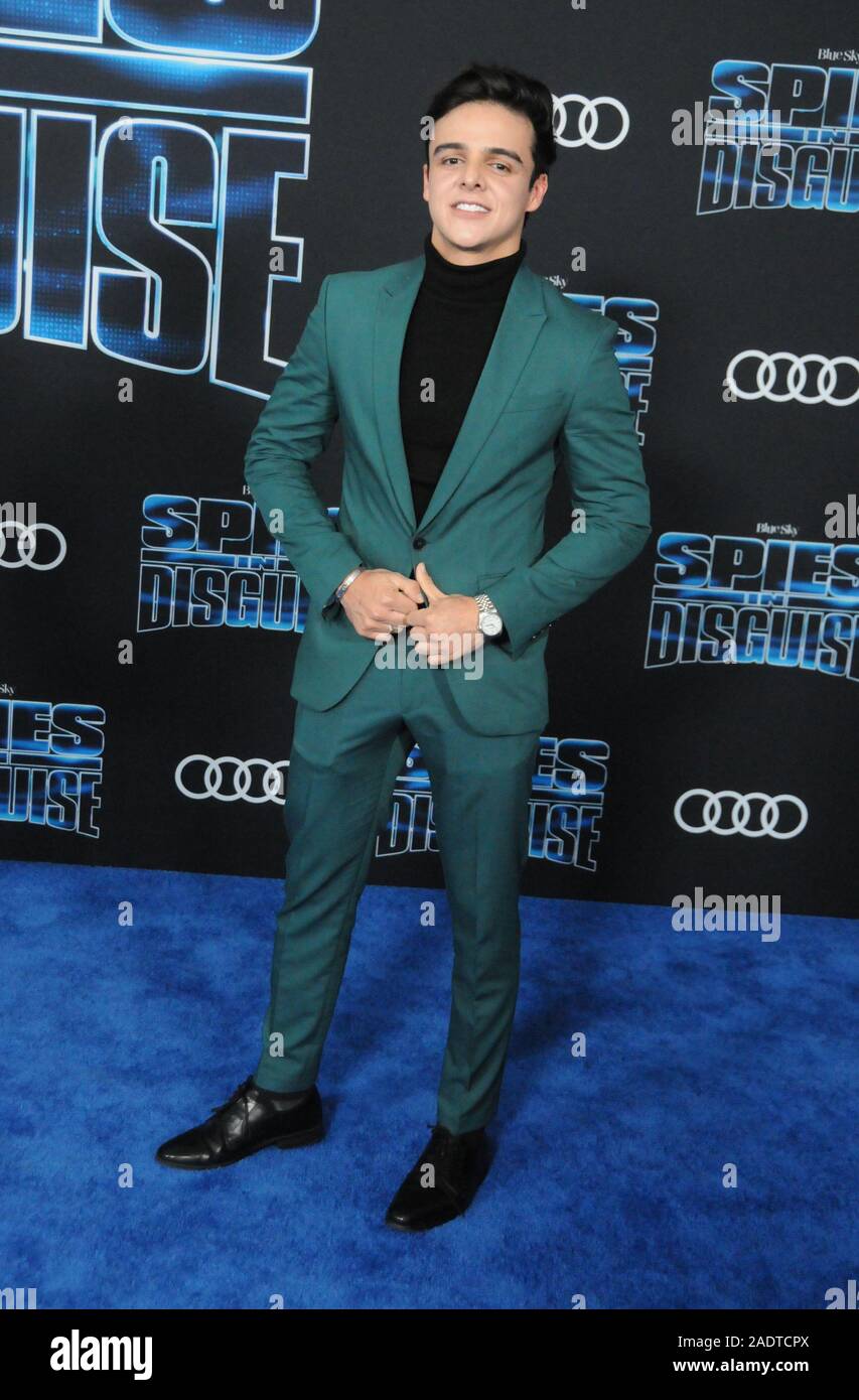 Los Angeles, California, USA 4th December 2019 Actor Andres Navy attends Twentieth Century Fox presents The World Premiere of Blue Sky Studios' 'Spies In Disguise' on December 4, 2019 at El Capitan Theatre in Los Angeles, California, USA. Photo by  Barry King/Alamy Live News Stock Photo