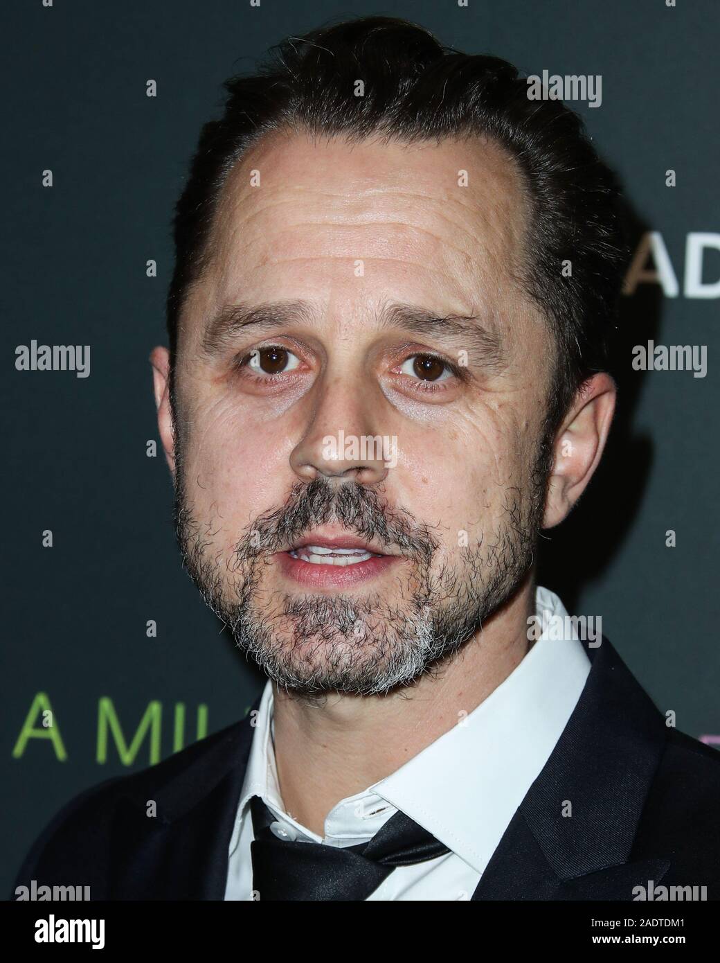 West Hollywood, United States. 04th Dec, 2019. WEST HOLLYWOOD, LOS ANGELES, CALIFORNIA, USA - DECEMBER 04: Actor Giovanni Ribisi arrives at the Los Angeles Special Screening Of Momentum Pictures' 'A Million Little Pieces' held at The London Hotel West Hollywood at Beverly Hills on December 4, 2019 in West Hollywood, Los Angeles, California, United States. (Photo by Xavier Collin/Image Press Agency) Credit: Image Press Agency/Alamy Live News Stock Photo