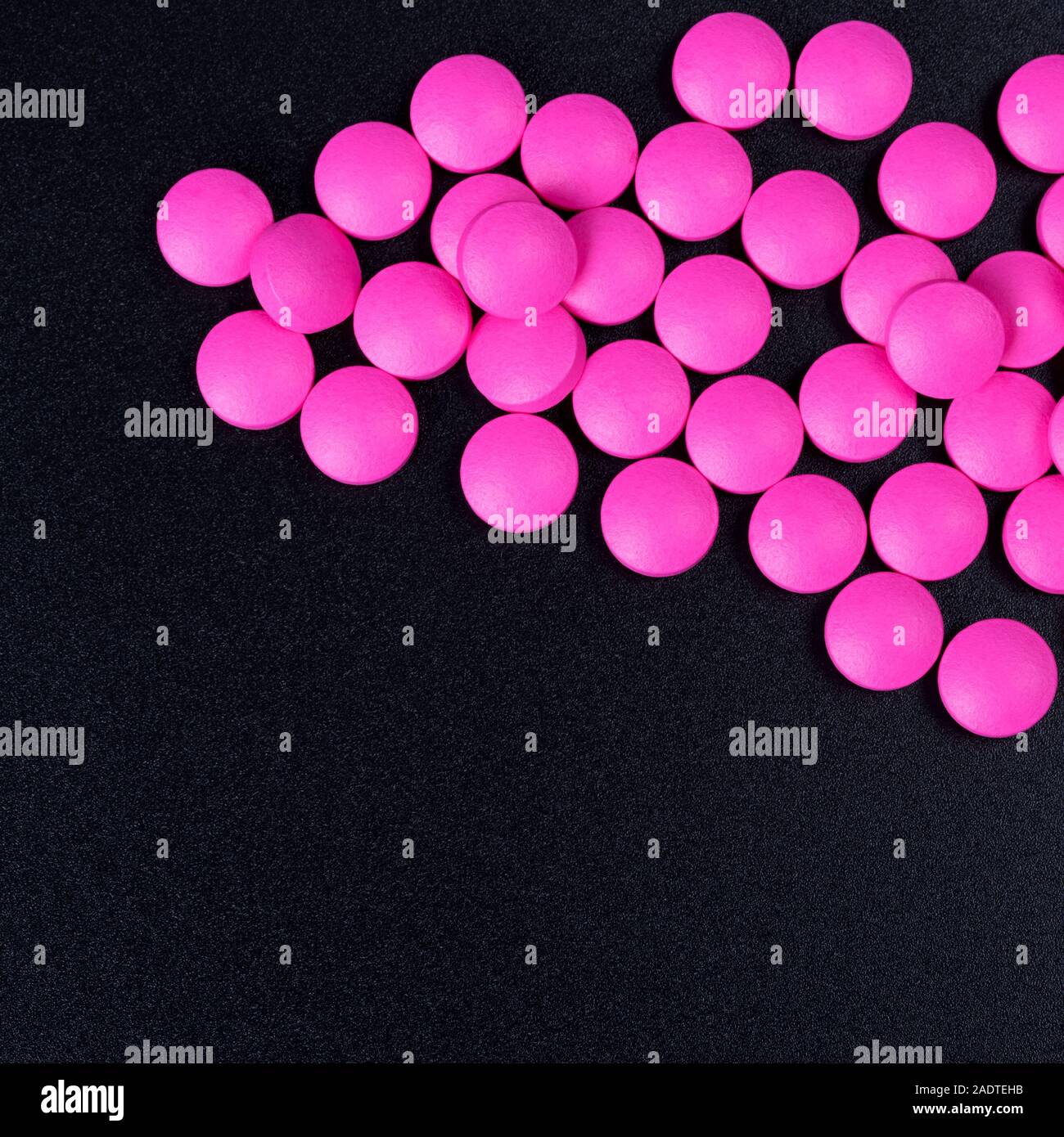 Scattered Pink Pills High Resolution Stock Photography And Images Alamy