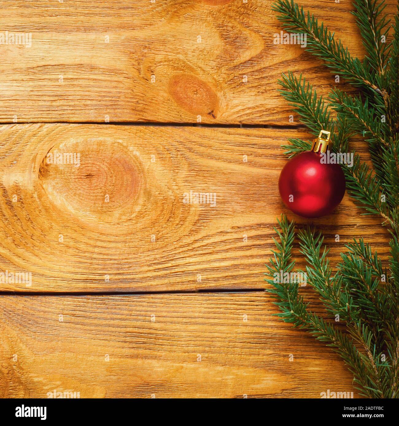 Christmas Tree With Decoration On A Wooden Board Christmas Toy