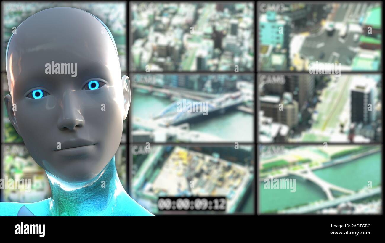 3D Illustration of a Humanoid Robot commonly called Android Artificial